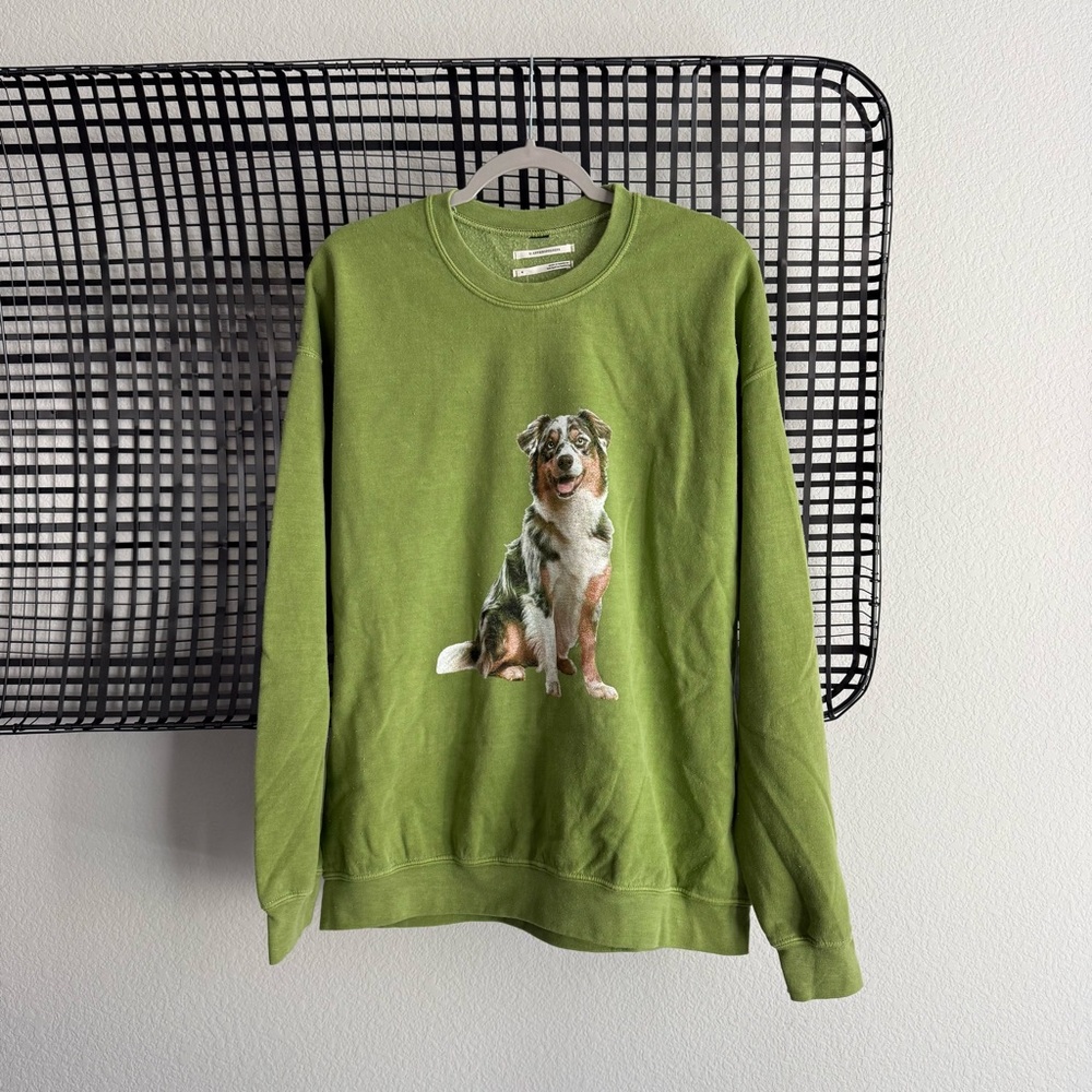 Anthropologie Australian Shepherd Pullover Sweatshirt - Picture 2 of 7